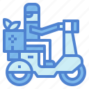 car, delivery, motorcycle, transportation