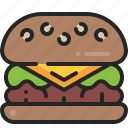 burger, cheeseburger, hamburger, fast, food, junk, meal