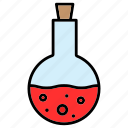 chemistry, experiment, flask