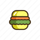 burger, hamburger