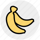 banana, food, fresh, fruits, healthy, vitamin