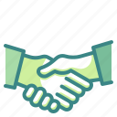 handshake, agreement, reliable, cooperation, commitment