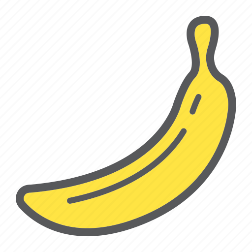 Banana, diet, food, fresh, fruit, healthy, vegetarian icon - Download on Iconfinder