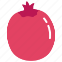 pomegranate, spherical fruit, fruit