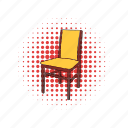 chair, classic, comics, kitchen, pew, stool, wood