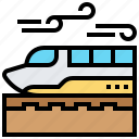 express, high, speed, train, transportation