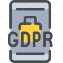 eu, gdpr, mobile, padlock, secure, security, smartphone