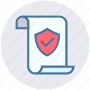 document, file, page, paper, protection, secured, shield