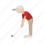 cartoon, golf, golfer, golfing, player, silhouette, sport 