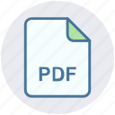 document, extension, file, file format, pdf, portable, type