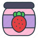 strawberry, jam, food, cooking, fruit