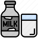 milk, cardboard, food, drink, breakfast, and, restaurant