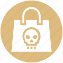 candy, danger, halloween, hand bag, spook, treat bag