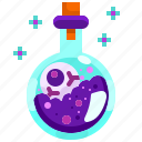 bottled, container, flask, liquid, poison, potion, skull