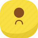 avatar, cyclops, emoji, emoticon, emotion, sad, smiley