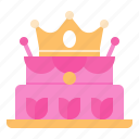 cake, fantasy, dessert, queen, birthday