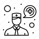 a, ask, communication, consultation, doctor