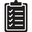 checklist, diagnostics, document, list, medical record, symptom