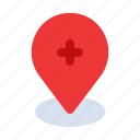 add, health, healthcare, hospital, location, map, pin