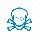 danger, skull, hazard, warning