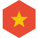 country, flag, vietnam, world