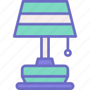 lamp, table, electric, desk, furniture