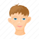 cartoon, face, head, human, male, person, young