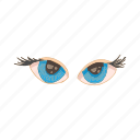 cartoon, eye, eyelash, human, iris, optical, vision