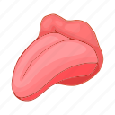 cartoon, face, female, lip, mouth, open, tongue