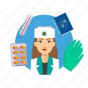 assistance, avatar, hospital, nurse, occupation, profession, professional