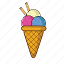 cone, cream, delicious, dessert, food, ice, sweet