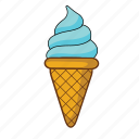 cone, cream, dessert, food, ice, restaurant, sweet