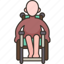 paralysis, muscle, weakness, patient, wheelchair