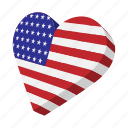 american, cartoon, heart, independence, july, love, usa