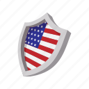 america, american, cartoon, flag, shield, star, usa