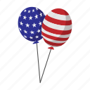 american, baloon, holiday, independence, july, star, usa