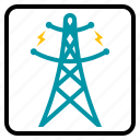 electric, industry, pole, power, supply