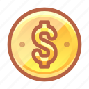 money, coin, income