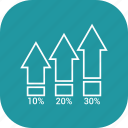 analytics, bar, chart, increase