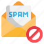 anti, spam, alert, email, flat 