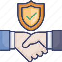 agreement, contract, handshake, insurance, protection, security, shield