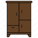 cupboard, cabinet, furniture, handles, wardrobe, wooden