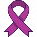 ribbon, award, gift, decoration, badge, peace, purple ribbon