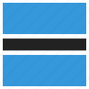 botswana, country, flag, national