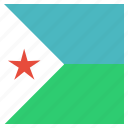 country, djibouti, flag, national