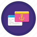 anchor, document, file, text