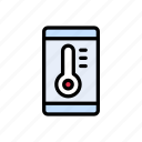 climate, mobile, temperature, thermometer, weather