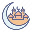 crescent, islam, moon, mosque