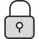 key, lock, padlock, security