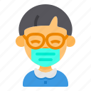 boy, youth, eyeglasses, kid, avatar